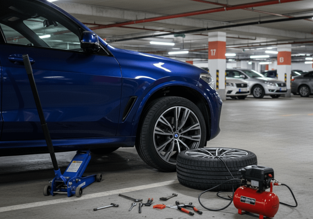 תיקון פנצ'ר 24 שעות לרכב BMW