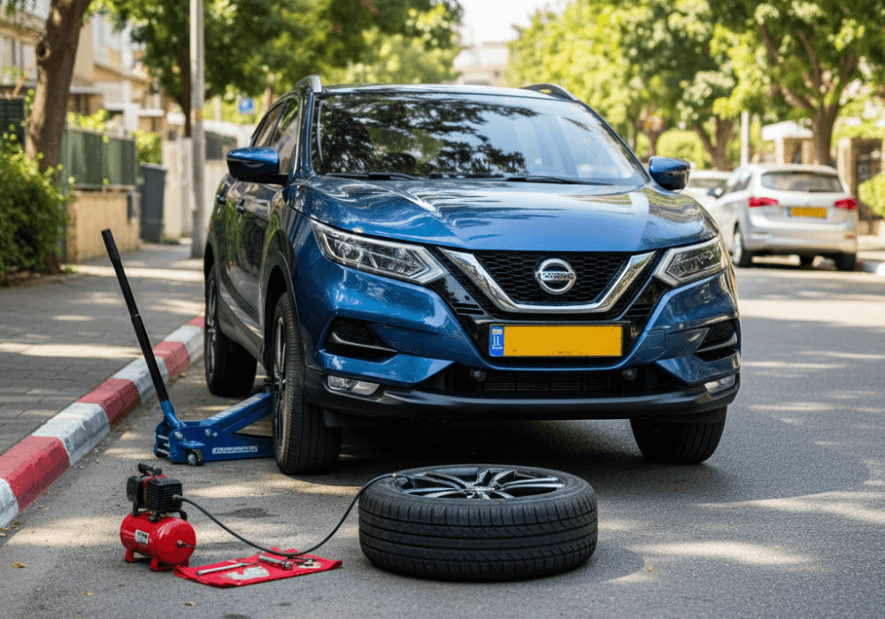 תיקון פנצ'ר 24 שעות לרכב ניסאן